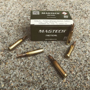 tech 5.56 NATO Ammunition 50 Rounds M193 FMJ 55 Grain Ammo