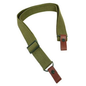 NcStar AK/SKS Rifle Sling, OD Green Canvas 1.25" W x 42" L Military OEM Style - AAKS