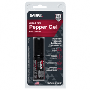 Sabre Aim & Fire Pepper Gel, 0.39oz Pepper Gel Range 15ft - SDPR02