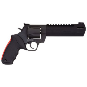 Taurus 2-454061RH Raging Hunter 454 Casull 5rd 6.75" Matte Black Oxide Steel Black Rubber with Integrated Red Cushion Insert Grip 2