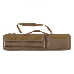 Tac Six 10844 Unit Tactical Rifle Case 55" Coyote Holds 2 Rifles with Large Exterior Pockets & Padded Shoulder Strap