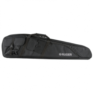 Ruger 27932 Defiance Tactical Rifle Case 42" Black Endura with Ruger Logo, Carry Handle, Knit Lining, Mag Pocket, Accessory Pockets & Lockable Zipper