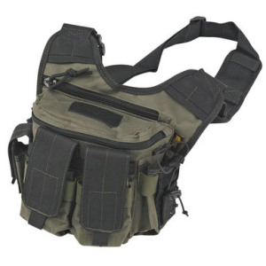 US PeaceKeeper P20305 Rapid Deployment Pack Shoulder Sling 600D Polyester OD Green w/Black Accents 12" L x 10" H x 3" D