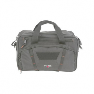 Tac Six 8247 Tactical Sporter Range Bag Black Endura with Removable Shoulder Strap, Pockets, Padded Pistol Rug & Exterior Webbing
