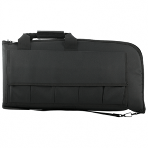 NcStar CV290746 VISM Rifle Case Black PVC Nylon w/ ID Holder Foam Padding Double Zippers & Mag Pouches