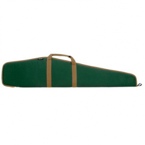 Bulldog BD101 Pit Bull Rifle Case 48" Scoped Rifle Green Water-Resistant Nylon Case with Tan Trim