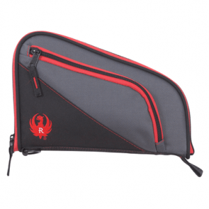 Ruger 27401 Tucson Handgun Case Black/Red/Gray Lockable Zippers