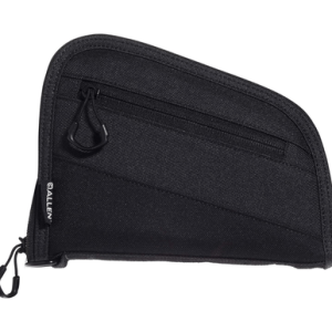 Allen 7753 Auto-Fit 2.0 Compact Handgun Case Thick Foam Padding w/Knit Interior, Exterior Pocket for Most 380 Semi-Auto, 9mm Subcompact & Snub-Nose Revolvers 7" L