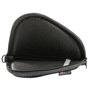 Allen 4448 Deluxe Handgun Case Black w/Gray Trim, Foam Padding, Non-Absorbent Lining & Lockable Zipper 8" L