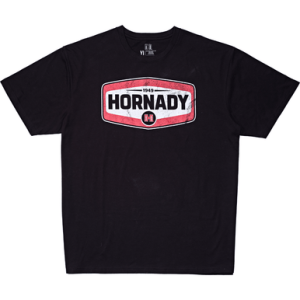 Hornady Hornady Graphic Tee Shirt, Black Cotton Short Sleeve Large - 99607L