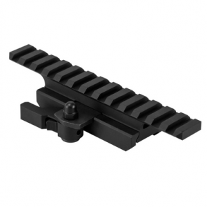 NcStar QR Riser Gen2 Locking/Quick Detach Black Aluminum for AR15/M4 Picatinny Rail Mount - MARFQV2
