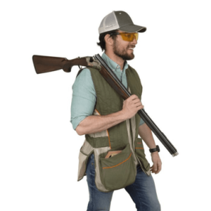 Allen Ace Shooting Vest, XL/XXL Olive/Tan - 22612