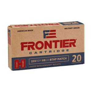 nady Frontier .223 Rem Ammunition 20 Rounds 68 Grain Match BTHP 2960fps Ammo