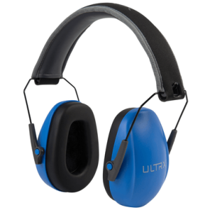 Allen Passive Slim Profile Earmuffs, Over the Head Blue Youth - 4175