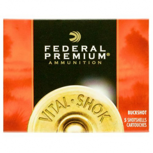 eral P135F00 Premium Vital-Shok 12 Gauge 3.5 18 Pellets 00 Buck Shot 5 Bx/ 50 Cs Ammo