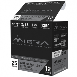 ra Ammunitions M12LS2BB Combinational 12 Gauge 3.50 1 5/8 Oz 2 BB Shot 25 Per Box Ammo