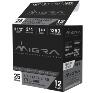 ra Ammunitions M12LS24 Combinational 12 Gauge 3.50 1 5/8 Oz 2 4 Shot 25 Per Box Ammo