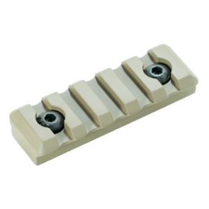Timber Creek Outdoors M-LOK 5-Slot Picatinny Rail, FDE Aluminum, Fits AR-Platform - M5SPRFDE
