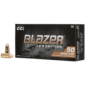  5296 Blazer Brass Full Metal Jacket 9mm Luger 100gr Full Metal Jacket 50 Per Box Ammo