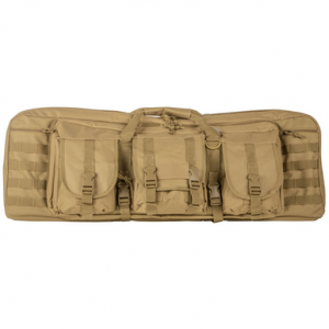 NcStar VISM Double Carbine Case Tan PVC Nylon with Foam Padding Lockable Zippers - CVDC2946T36
