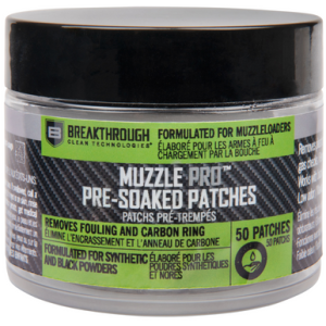 Breakthrough Clean Muzzle Pro Pre-Soaked Patches 50 Count - BTMZSCP