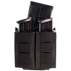 High Speed Gear TACO Duty Double Pistol Mag Pouch Black Nylon with MOLLE Exterior - 41PT02BK