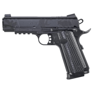 Girsan MC1911 S Influencer Pistol, 5" Black Steel Barrel Black Camo Optic Ready/Serrated Steel Slide & Frame w/Picatinny Rail & Beavertail Black Polymer Grip 9+1rd Full Size 38 Super - 391159