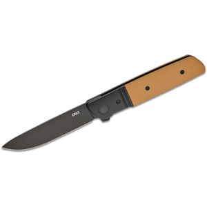 CRKT Bamboozled Knife, 3.34" Folding Plain Black Oxide D2 Steel Blade Bronze/Black G10/SS Handle - 5720B