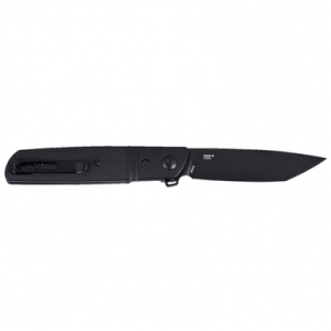 CRKT Bamboozled Knife, 3.31" Folding Tanto Plain Black Oxide D2 Steel Blade Black G10/SS Handle - 5720K