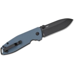 CRKT SQUID XM Knife, 2.95" Folding Plain Black Oxide D2 Steel Blade, Gray G10 Handle - 2495G