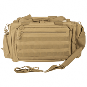 NcStar VISM Competition Range Bag, with Padded Side Pockets Lockable Zippers Mag Pockets Large D-Rings Wide Padded Shoulder Strap & Tan Finish - CVCRB2950T