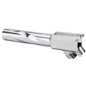 Zaffiri Precision Match Grade Barrel, Silver 416R Stainless Steel Flush / Crown Fits Springfield Hellcat Pro - ZP.HCPROBSS