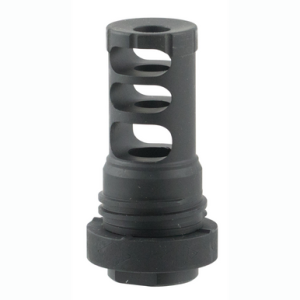 Yankee Hill QD Muzzle Brake Black Steel 1/2"-28 Threads 2.50 in OAL for 5.56x45mm NATO AR-Platform - 5M2QD