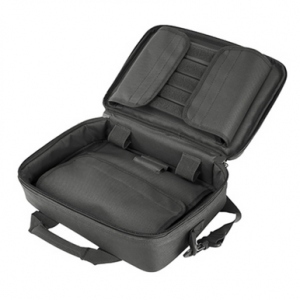 NcStar VISM Double Pistol Range Bag with Mag Pouches Heavy Duty Lockable Zippers For Compliance Padded Carry Handles Adjustable Shoulder Strap Urban Gray - CPDX2971U