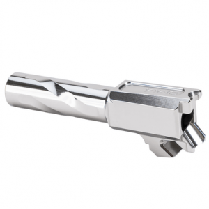 Zaffiri Precision Match Grade Barrel, Silver 416R Stainless Steel Flush / Crown Fits Springfield Hellcat - ZP.HCBSS