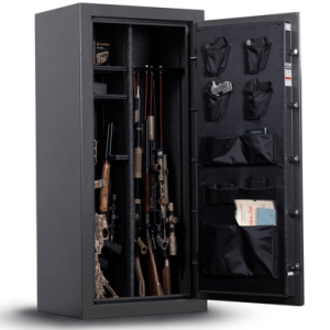 Winchester Safes Bandit 19 Gun Safe, Interior 57.50" H x 26" W x 14" D Fireproof Holds 30 Long Guns - SECWINB19-SL-E