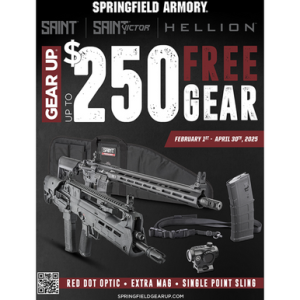 Springfield Armory SAINT Victor Gear Up 5.56 NATO Rifle with 16" Barrel and Crimson Trace CTS-103 Red/Green Dot - STV916556BB5GU25