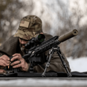 ADVANCED ARMAMENT COMPANY 65016 MK13-SD 30 Cal Rated Up To 300 Win Mag, Black Titanium, 90T Taper Mount