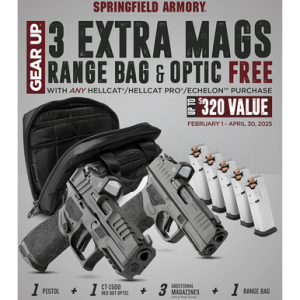 Springfield Armory Echelon Gear Up Compact 9mm Pistol 10+1 with 4-inch Black Melonite Steel Barrel - EC9409BLCUGU25