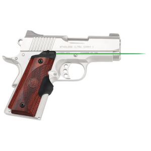 Crimson Trace LG-902G Lasergrips, Green Laser, Black, for 1911 Compact - LG902G