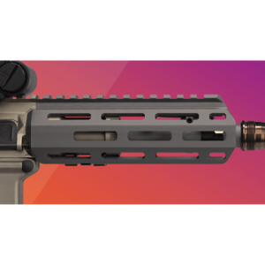 Q LLC Handguard, 6" Length Aluminum Gray M-LOK Fits Honey Badger - 6HBMLOKHGKIT