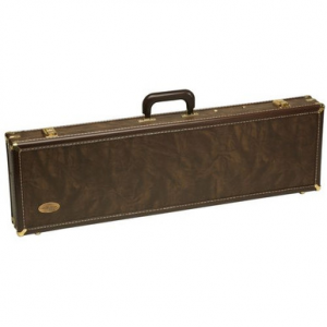 Browning 142840 Traditional Over/Under Shotgun Case 31.75" Fleece Interior Brown Wood with Vinyl Covering & Trim with Brass Accents