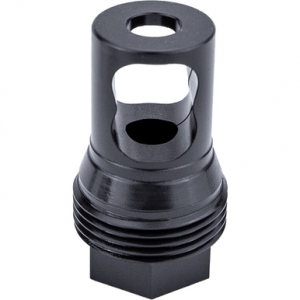 Kgm Suppressors R50T Taper Muzzle Brake, Black Nitride Steel 1/2"x28 Threads - A-TMB-S-1