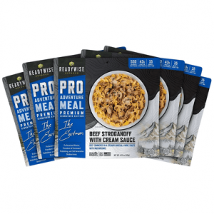 ReadyWise Beef Stroganoff with Mushroom Cream Outdoor Food Kit, 2 Servings Per Pouch 6 Per Case - RW05197