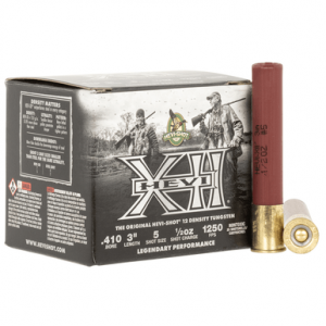 I-Shot HS54105 HEVI-XII 410 Gauge 3 Tungsten 5 Shot 25 Per Box Ammo