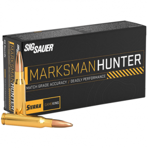 Sig Sauer Marksman Hunter Rifle Ammo, 160gr 20 Per Box/10 Case 7mm Rem - E7RMGK16020