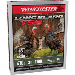 Winchester Ammo Long Beard TSS Shotgun Ammo, 3" 13/16oz Tungsten 9Shot 5 Per Box/20 Case 410 Bore - LBTSS4139