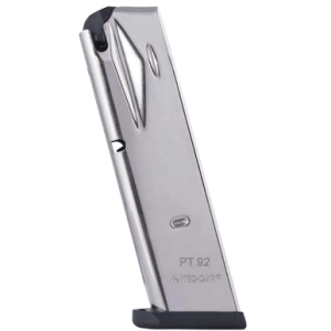 Mec-Gar Taurus PT92/99 Magazine, 15rd Nickel 9mm Compatible w/ Taurus PT92/99 - PT9215N