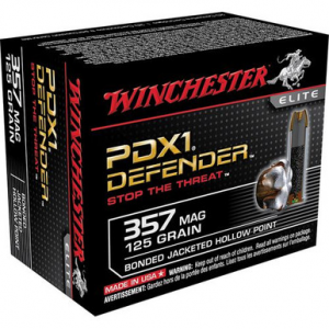 Winchester Ammo Defender 357 Mag 125 gr Bonded Jacket Hollow Point - S357MPDB