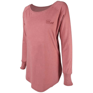 Glock Girl Confidence Tunic T-Shirt, Blush Cotton/Polyester/Rayon Long Sleeve Tunic Medium - AP960346